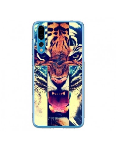 Coque Huawei P20 Pro Tigre Swag Croix Roar Tiger - Laetitia