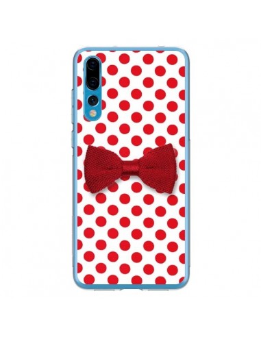Coque Huawei P20 Pro Noeud Papillon Rouge Girly Bow Tie - Laetitia