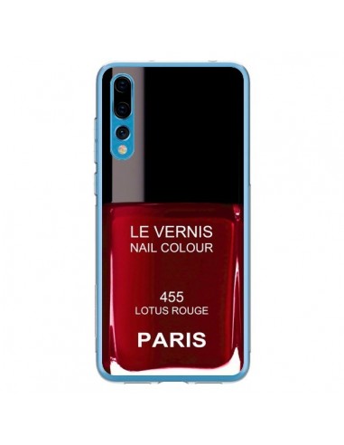 Coque Huawei P20 Pro Vernis Paris Lotus Rouge - Laetitia