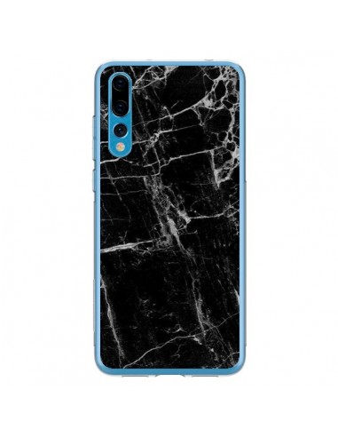 Coque Huawei P20 Pro Marbre Marble Noir Black - Laetitia