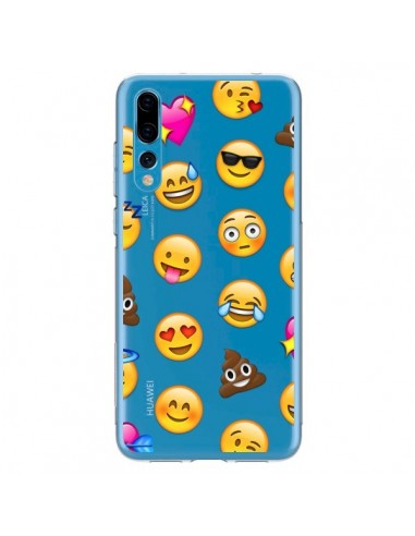 Coque Huawei P20 Pro Emoticone Emoji Transparente - Laetitia