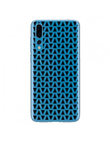 Coque Huawei P20 Pro Triangles Romi Azteque Noir Transparente - Laetitia