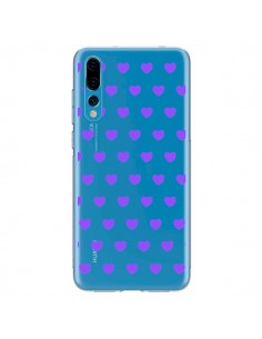 Coque Huawei P20 Pro Coeur Heart Love Amour Violet...