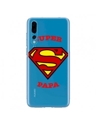 Coque Huawei P20 Pro Super Papa Transparente - Laetitia