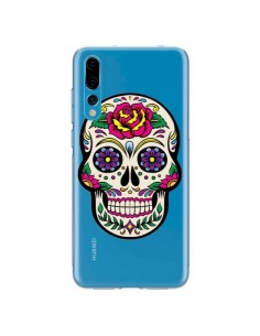 Coque Huawei P20 Pro Tête de Mort Mexicaine Fleurs...