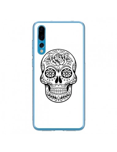 Coque Huawei P20 Pro Tête de Mort Mexicaine Noir - Laetitia