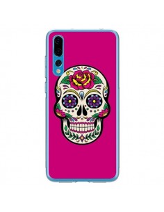 Coque Huawei P20 Pro Tête de Mort Mexicaine Rose Fushia -...