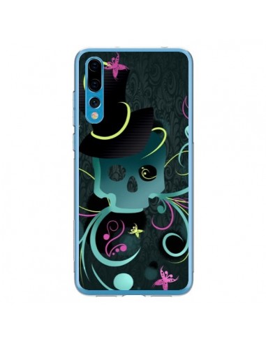 Coque Huawei P20 Pro Tête de Mort Papillon Skull - LouJah