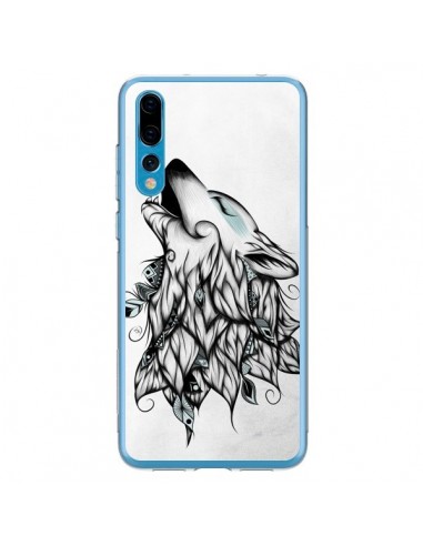 Coque Huawei P20 Pro The Wolf Loup Noir - LouJah