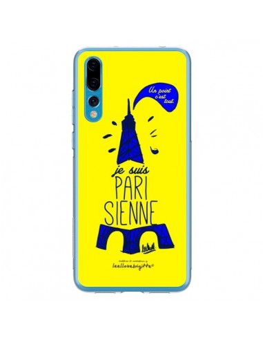 Coque Huawei P20 Pro Je suis Parisienne La Tour Eiffel Jaune - Leellouebrigitte