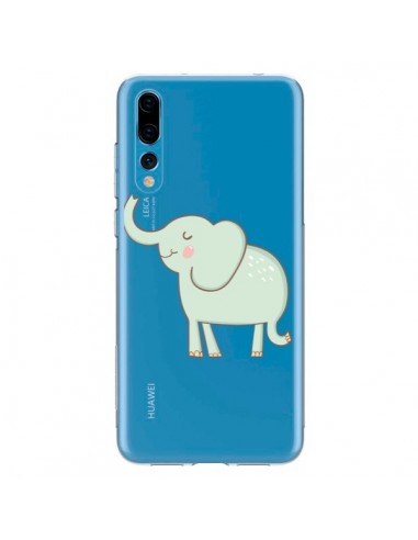 Coque Huawei P20 Pro Elephant Elefant Animal Coeur Love  Transparente - Petit Griffin