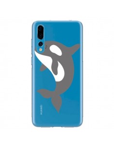 Coque Huawei P20 Pro Orque Orca Ocean Transparente -...