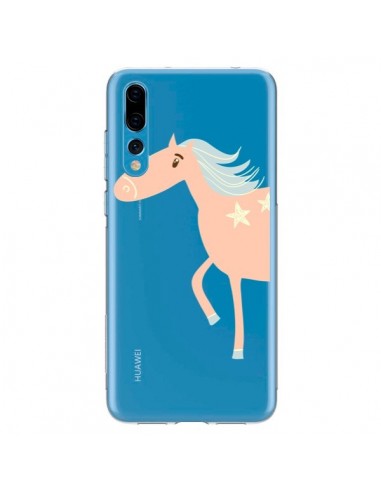 Coque Huawei P20 Pro Licorne Unicorn Rose Transparente - Petit Griffin