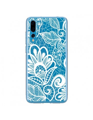 Coque Huawei P20 Pro Lace Fleur Flower Blanc Transparente - Petit Griffin