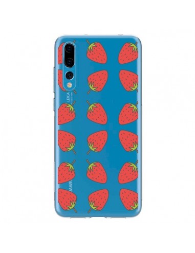 Coque Huawei P20 Pro Fraise Fruit Strawberry Transparente - Petit Griffin