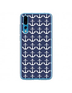 Coque Huawei P20 Pro Ancre Marin Bleu Anchors Navy - Mary...