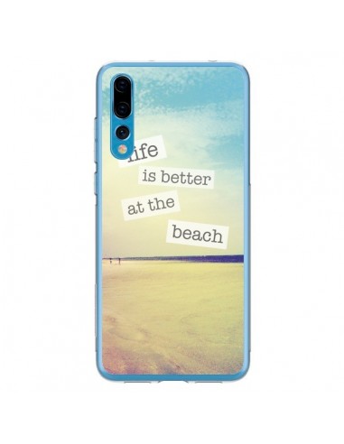 Coque Huawei P20 Pro Life is better at the beach Ete Summer Plage - Mary Nesrala