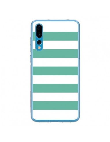 Coque Huawei P20 Pro Bandes Mint Vert - Mary Nesrala