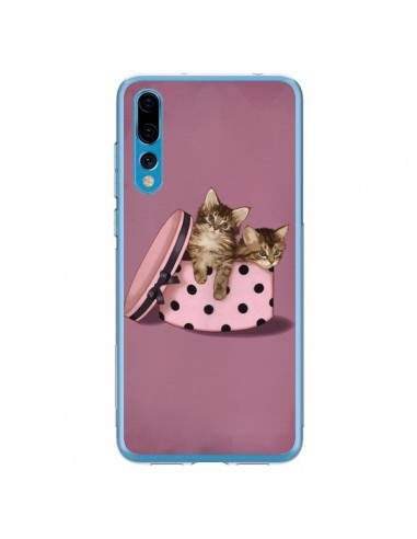 Coque Huawei P20 Pro Chaton Chat Kitten Boite Pois - Maryline Cazenave