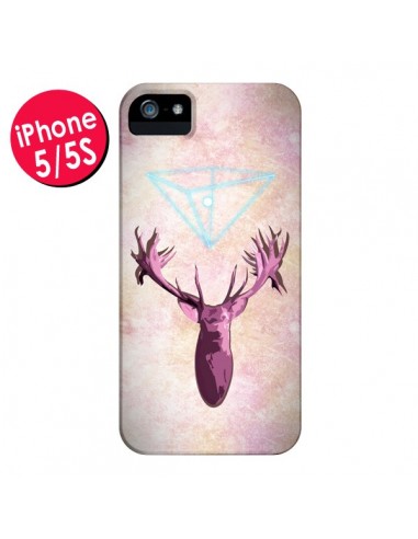 Coque Cerf Deer Spirit pour iPhone 5 et 5S - Jonathan Perez