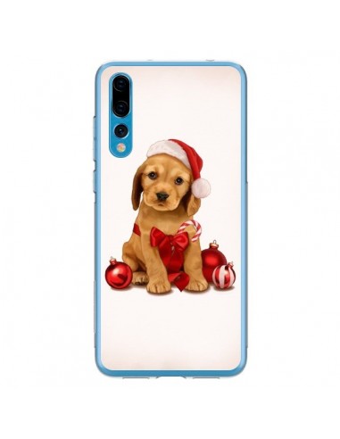 Coque Huawei P20 Pro Chien Dog Pere Noel Christmas Boules Sapin - Maryline Cazenave