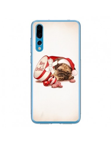 Coque Huawei P20 Pro Chien Dog Pere Noel Christmas Boite - Maryline Cazenave