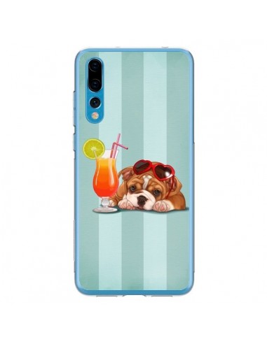 Coque Huawei P20 Pro Chien Dog Cocktail Lunettes Coeur - Maryline Cazenave