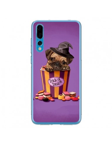 Coque Huawei P20 Pro Chien Dog Halloween Sorciere Bonbon - Maryline Cazenave