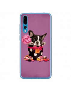Coque Huawei P20 Pro Chien Dog Boite Noeud Papillon Pois...