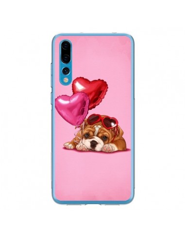 Coque Huawei P20 Pro Chien Dog Lunettes Coeur Ballon - Maryline Cazenave