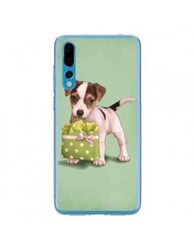 Coque Huawei P20 Pro Chien Dog Shopping Sac Pois Vert - Maryline Cazenave