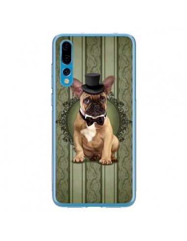 Coque Huawei P20 Pro Chien Dog Bulldog Noeud Papillon Chapeau - Maryline Cazenave