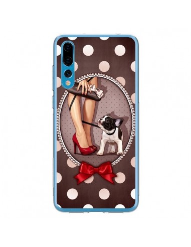 Coque Huawei P20 Pro Lady Jambes Chien Dog Pois Noeud papillon - Maryline Cazenave