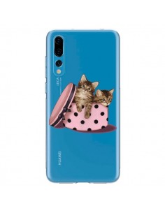 Coque Huawei P20 Pro Chaton Chat Kitten Boite Pois...