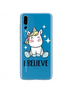 Coque Huawei P20 Pro Licorne I Believe Transparente -...