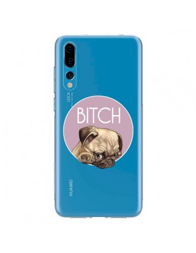 Coque Huawei P20 Pro Bulldog Bitch Transparente - Maryline Cazenave