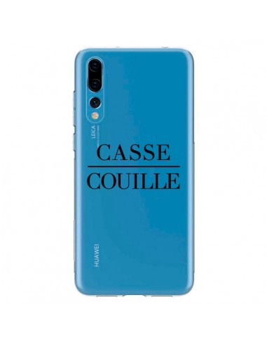 Coque Huawei P20 Pro Casse Couille Transparente - Maryline Cazenave