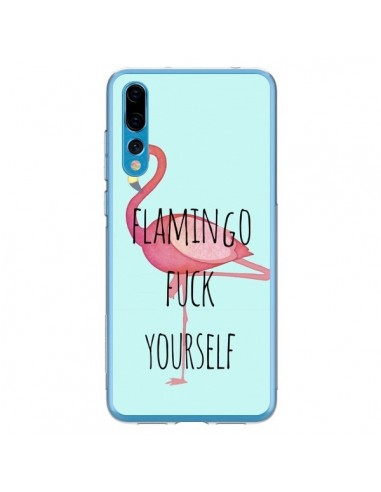 Coque Huawei P20 Pro Flamingo Fuck Yourself - Maryline Cazenave
