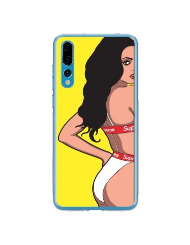 Coque Huawei P20 Pro Pop Art Femme Jaune - Mikadololo