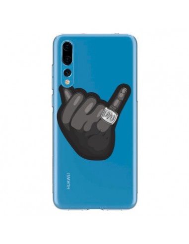 Coque Huawei P20 Pro OVO Ring bague Transparente - Mikadololo