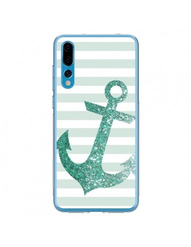 Coque Huawei P20 Pro Ancre Vert Navire - Monica Martinez