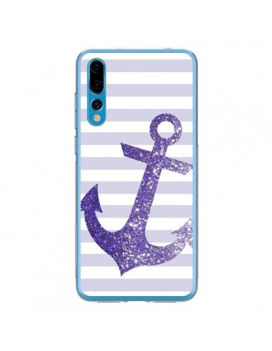 Coque Huawei P20 Pro Ancre Violet Navire - Monica Martinez