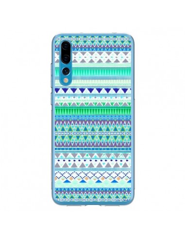 Coque Huawei P20 Pro Chenoa Bleu Azteque - Monica Martinez