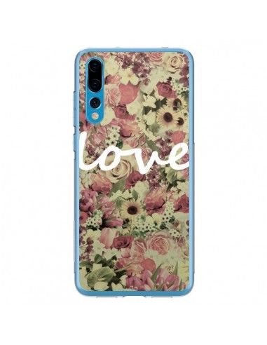 Coque Huawei P20 Pro Love Blanc Flower - Monica Martinez