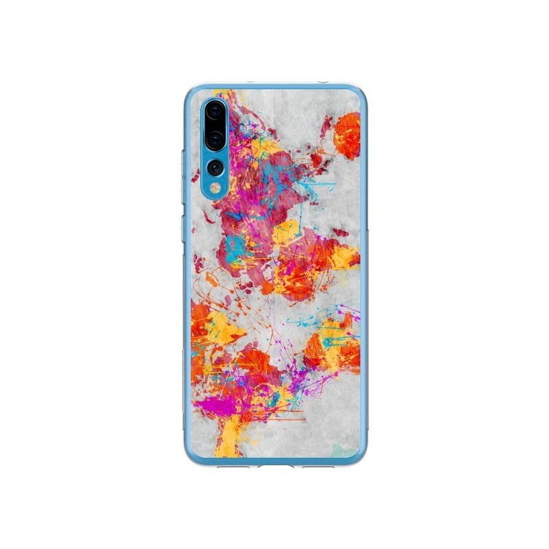 Coque Huawei P20 Pro Terre Map Monde Mother Earth Crying - Maximilian San