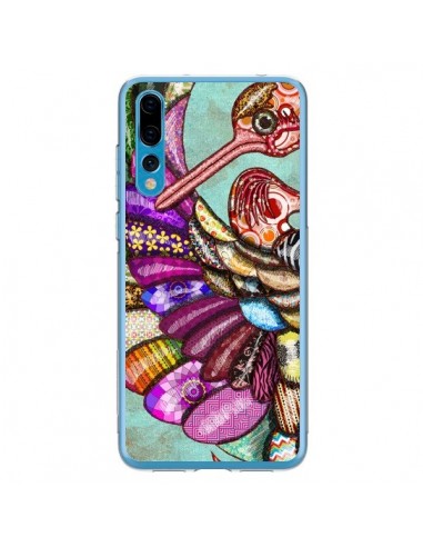 Coque Huawei P20 Pro Paon Multicolore Eco Bird - Maximilian San