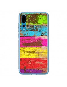 Coque Huawei P20 Pro Bois Coloré Vintage - Maximilian San