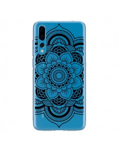 Coque Huawei P20 Pro Mandala Noir Azteque Transparente -...