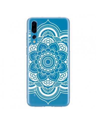 Coque Huawei P20 Pro Mandala Blanc Azteque Transparente - Nico