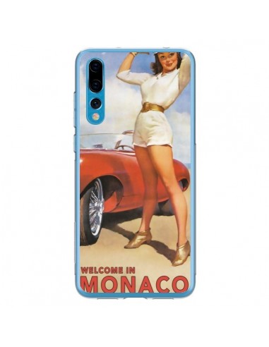 Coque Huawei P20 Pro Welcome to Monaco Vintage Pin Up - Nico